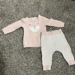 Baby Fox knitted Set